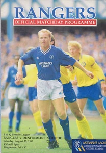 Programme / Programma Glasgow Rangers v Dunfermline Athletic 25-08-1990 - Bild 1 von 1