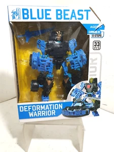 Blue Beast deformation warrior 33 pcs pezzi gioco bambino mega creative - Imagen 1 de 4