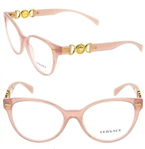 VERSACE Medusa logo Buckle VE3334 Pink Gold Eyeglass 3334 Optical Frame 53mm - Picture 1 of 10