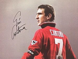 ERIC CANTONA MANCHESTER UNITED SIGNED 16x12 FOOTBALL PHOTO WITH PROOF & COA - Picture 1 of 2
