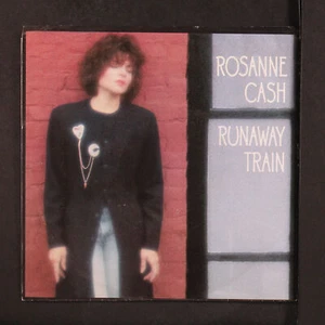 ROSANNE CASH: runaway train / seven year ache COLUMBIA 7" Single 45 RPM - Picture 1 of 4