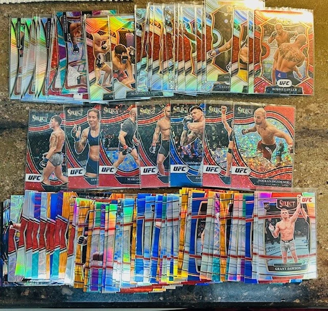 2021 &2022 Panini UFC SELECT Color Silver Prizm Red Blue U YOU PICK STAR ROOKIE - Image 1 of 1