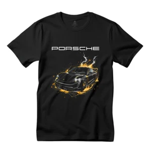 Porsche Taycan T-Shirt - Premium Porsche Besitzer Geschenke für Sie und Ihn, Stylischer Po - Bild 1 von 4