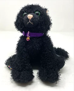 Webkinz schwarze Katze Plüsch mit lila Halsband - Bild 1 von 4