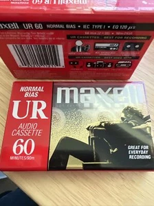 NEW- 7 Pack Maxwell UR-60 Normal Bias Audio Cassette Tapes 60 minutes Sealed - Picture 1 of 3