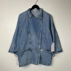 Vintage 90s GUESS Georges Marciano SAMPLE Denim Jacket Large - Picture 1 of 4