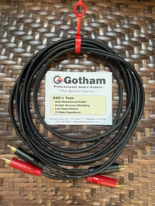 Cable de interconexión estéreo Gotham Twin 10 pies - Imagen 1 de 3