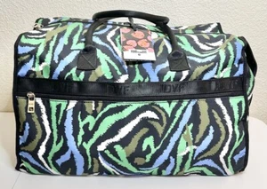 Diane von Furstenberg DVF for Target Disco Zebra Green Weekender Overnight Bag - Picture 1 of 2