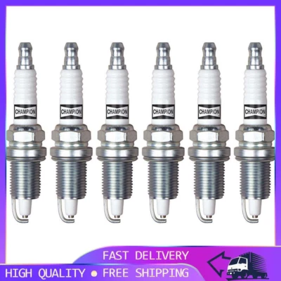 Vela de ignição Champion Copper Plus 6x para 1993-1997 Chrysler Concorde V6 3.5L FWD P - Imagem 1 de 3