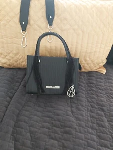 AMANDA WAKELEY MINI JACKMAN BLACK HAND/SHOULDER BAG, WITH DUST BAG, NEW WITH TAG - Picture 1 of 8