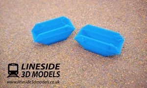 2 x 1:76 Scale OO Gauge 6 Yard Skips (LS1012) 3D Printed Model - Picture 1 of 5