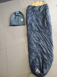 The North Face Brown Label Vintage Down 7ft Blue Mummy Sleeping Bag - Picture 1 of 8