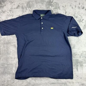 Vintage Masters Collection Shirt Mens Large Navy Performance Golf Polo - Picture 1 of 6