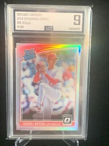 2018 Donruss Optic Rated Rookies HOLO SILVER #180 Shohei Ohtani UCZ 9 MINT - Picture 1 of 2
