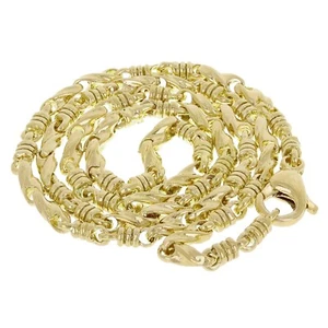 Collar de eslabón de moda de oro amarillo liso de 10 K 24" 3,5 mm 35,4 gramos - Imagen 1 de 5