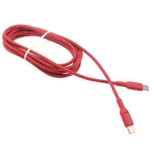 Para Galaxy S20/S21/S23/S24/FE - Cable Rojo 6 pies Largo USB-C a Tipo-C PD Rápido - Imagen 1 de 6