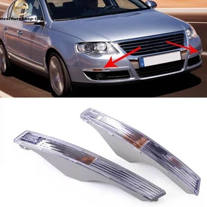 Pair Front Bumper Turn Signals For Vw Passat B6 3c 2005 2006 2007 2008 2009 2010 - Picture 1 of 1
