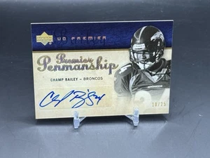 2007 Upper Deck Premier Champ Bailey Premier Penmanship Auto /25 Broncos - Picture 1 of 2
