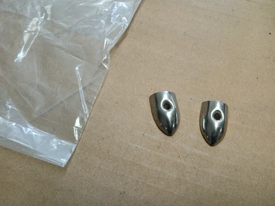 Corvette 1953-75 convertible techo blando arco cromo punta de lanza conjunto par Foto 1 de 3