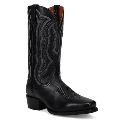 NEW Mens Dan Post WADE 13" Black Stitched Leather Western Cowboy Boots DP3356 - Image 1 of 4