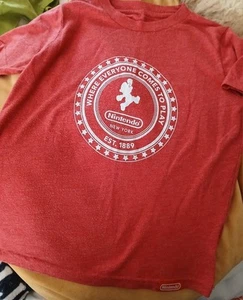Original Nintendo New York Sz Extra Small  Red Kids Shirt - Picture 1 of 3