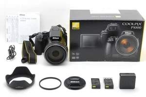 [MINT W/BOX] Nikon Coolpix P1000 16MP 125x Digital Camera Black from JAPAN - Picture 1 of 10
