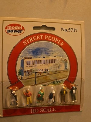Model Power #5717 Pedestrians pkg(6) -- Street People - Image 1 of 4