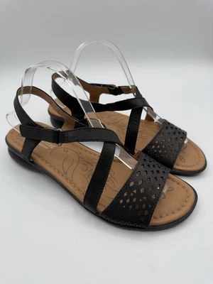 Sandalias Naturalizer Mujer Talla 10 Negras Janessa N5 Cómodas Cuero Cordones Foto 1 de 4