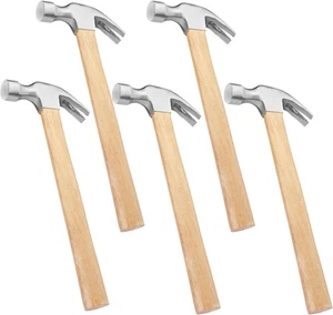 5 Packungen 16 Unzen Klauenhammer mit Holzgriff, 16 Unzen, 5er Pack 16 Unzen  - Bild 1 von 7