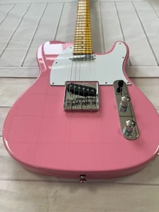 Guitarra Eléctrica Personalizada TL Rosa Arce Diapasón Caoba Cuerpo Cromo Herrajes - Imagen 1 de 16