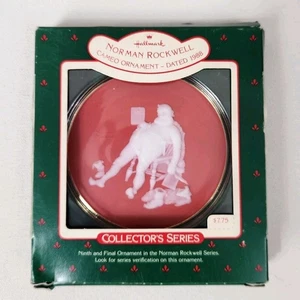 Vintage Hallmark Keepsake NORMAN ROCKWELL Cameo Christmas Ornament 1988 - Picture 1 of 5