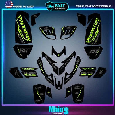 Graphic kit for Polaris Predator 500 graphics full decals stickers kit atv - Image 1 of 4
