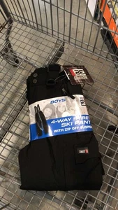 32 DEGREES Weatherproof Girls 4-Way Stretch Ski Pant W Zip Off Suspender - Picture 1 of 2