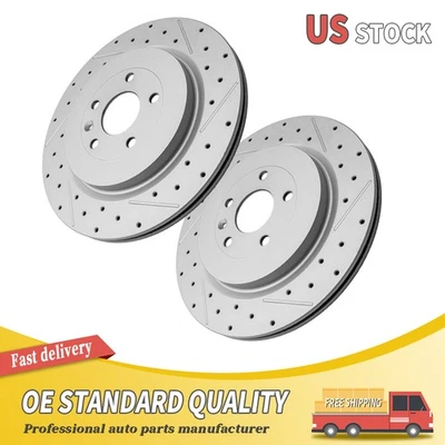 Rotor de freno trasero perforado para Ford Flex Explorer Taurus Lincoln MKT/MKS 2012-2019 Foto 1 de 4