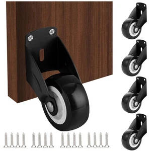 4Pz Ruote per Cancello 2", Ruote di Supporto Fondo Porta Antisag con Viti di Montaggio... - Foto 1 di 8