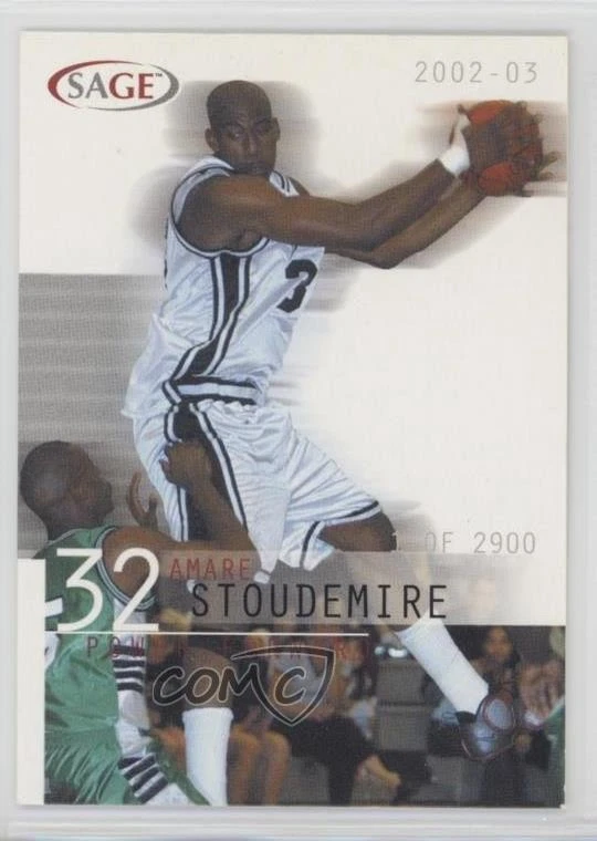 2002 Sage /2900 Amare Stoudemire Amar'e Stoudemire #29 Rookie RC - Image 1 of 2