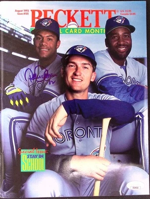 Roberto Alomar Blue Jays Signed Autographed Beckett Magazine JSA Authentic - Image 1 of 2