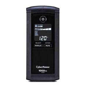 CP1000AVRLCD Intelligent LCD UPS System, 1000VA/600W, 9 Outlets, AVR, Mini-To... - Picture 1 of 9