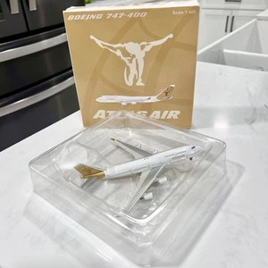 1:400 JC Wings ATLAS AIR B747-400 Passagierflugzeug Diecast Flugzeugmodell NOB! - Bild 1 von 11