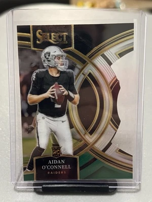 Aidan O'Connell 2023 Select - Black & Green Prizm Die Cut #163 (RC) - Raiders - Image 1 of 2