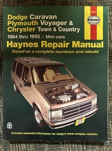 Dodge Caravan Chrysler Town & Country 1984-1995 Repair Manual Wiring Diagrams - Picture 1 of 1