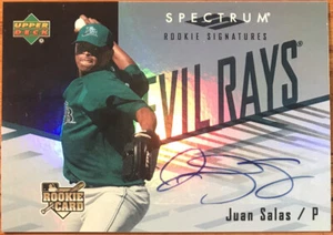 2007 Upper Deck Spectrum Rookie Autograph Juan Salas #130 Tampa Bay Devil Rays - Picture 1 of 2