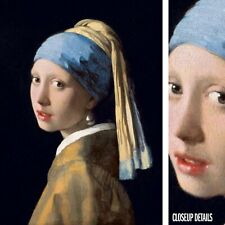 26W"x36H" GIRL WITH A PEARL EARRING 1665 by JOHANNES VERMEER - MASTERS CANVAS