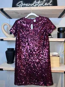 Gap Kids Sequin Crewneck Dress in Huckleberry Size XL, $78 - Picture 1 of 7