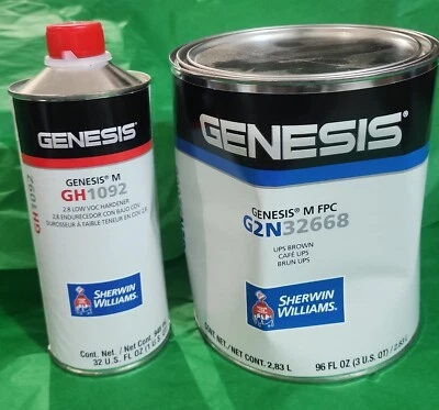 Sherwin Williams GENESIS GH1092 2.8 ENDURECEDOR DE VOZ BAJA Y UPS G2N32668 MARRÓN Foto 1 de 4