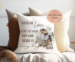 Personalised Dog Puppy Memorial Cushion Pet Loss Memory Pillow Pup Keepsake Gift - Picture 1 of 2