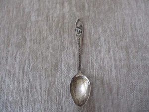 Sterling Silver Glacier National Park Mountain Goat Antique Souvenir Spoon 4" - Picture 1 of 10