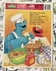 Vintage 1993 Sesame Street Cookie Monster And Elmo Frame Tray Puzzle