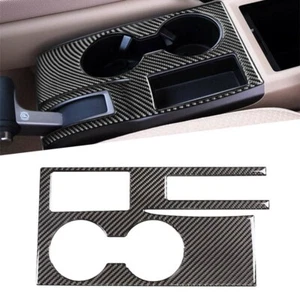 For Honda CR-V CRV 07-11 Carbon Fiber Interior Water Cup Holder Panel Frame Trim - Imagen 1 de 9