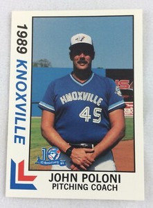 1989 Knoxville Blue Jays-Southen League BEST Baseball Card-John Poloni